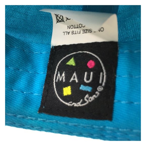 Maui and Sons Surf Snow Capri BLUE Dad Hat Cap - Picture 8 of 8